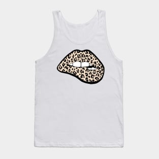 Cheetah Print Lips Tank Top